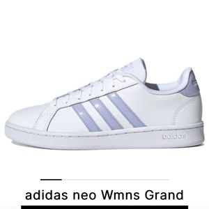 ADIDAS NEO WMNS GRAND COURT WHITE VIOLET TONE' GV7147 CLOUDFOAM SAMBA BLUE SKATE